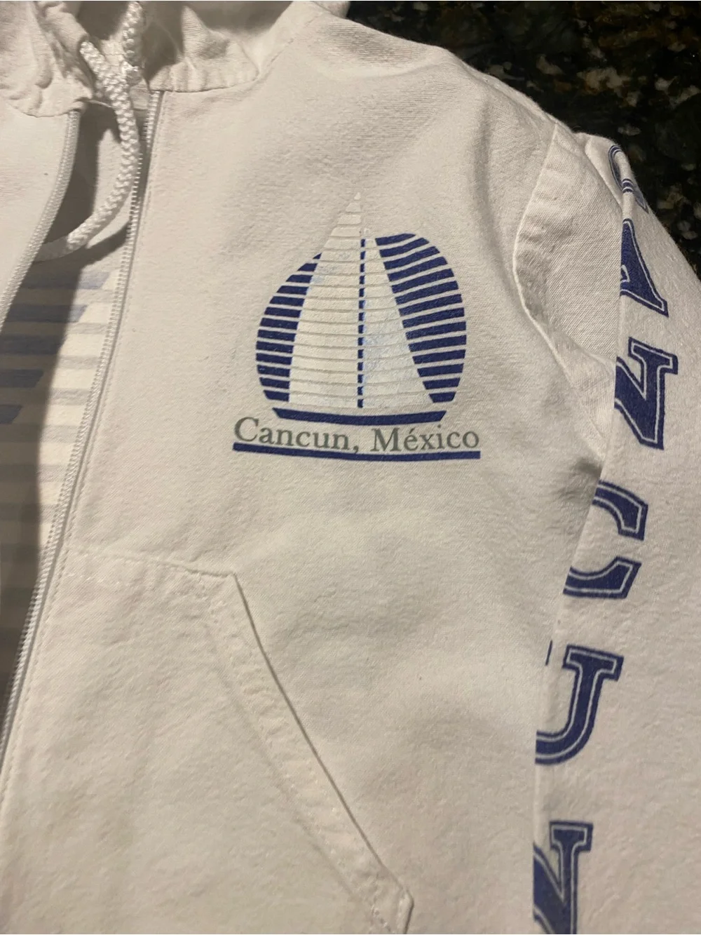 Kids thick cotton White windbreaker 4T Hooded Zip Jacket